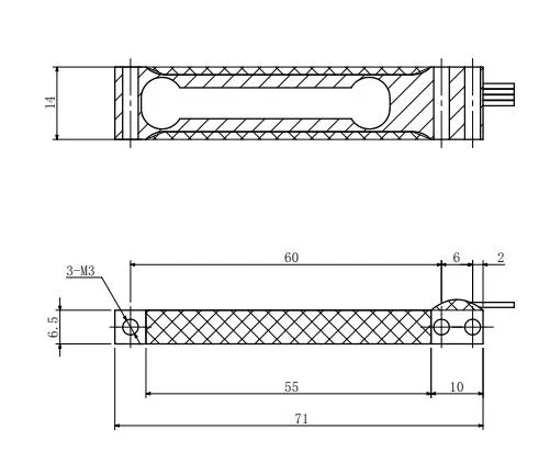 100g/200g Sensor Penimbang Balok Paralel Alloy Aluminium Single Point Load Cell 3