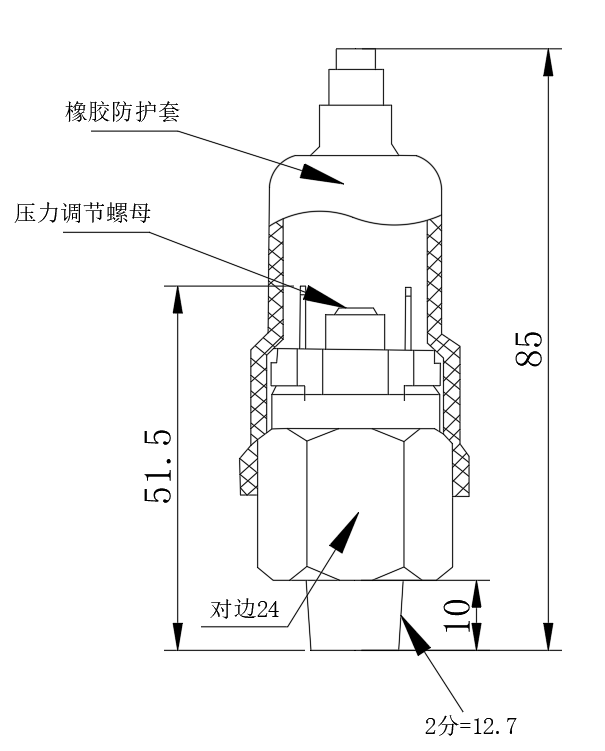 Pasokan pabrik 1/8" 1/4" NO NC Sensor Kontrol Tekanan Udara 1Bar ke 100Bar Sensor Tekanan Switch 15psi ke 1500psi 4